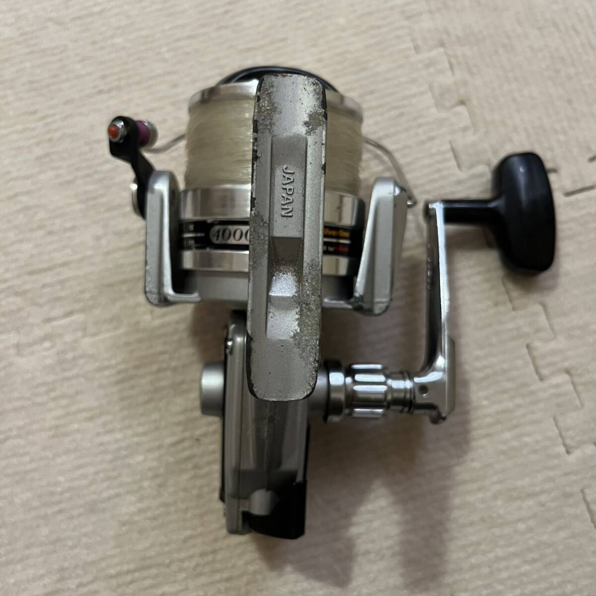  【レア中古品】DAIWA silverline 4000 Ace No.2 SILSTAR BT50セット売り キズ/傷み有り リール動作良好 使用時メンテ必要の画像8