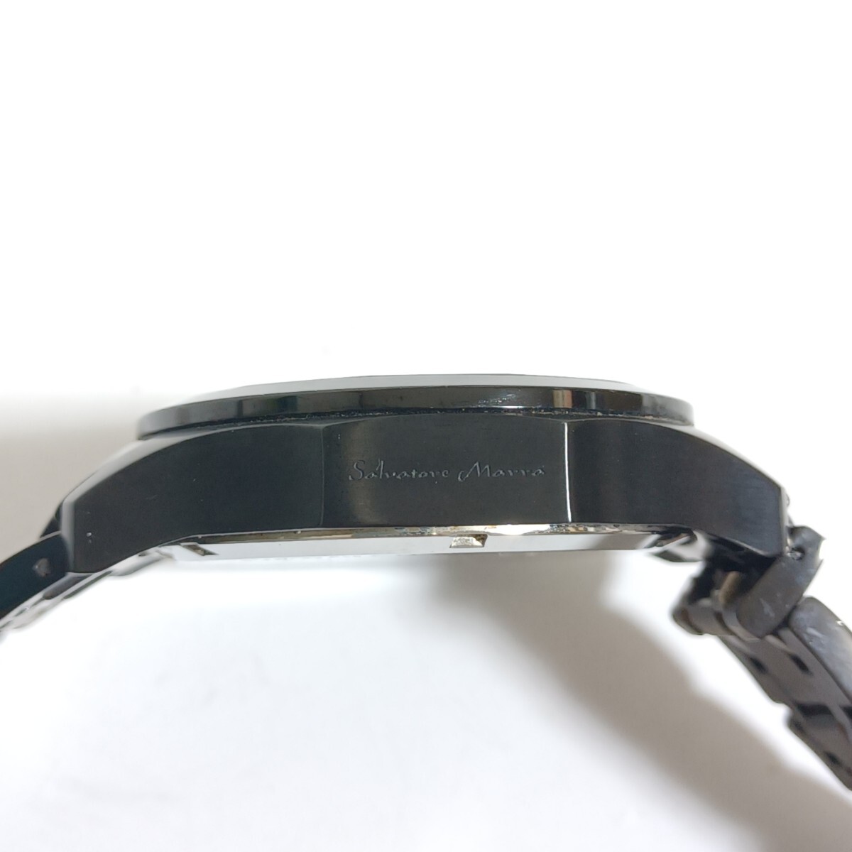 【Salvatore Marra】サルバトーレマーラ　腕時計　SM-12120-2　クオーツ　ブラック　電池式　ウォッチ　watch　時計　メンズ腕時計　(SK)