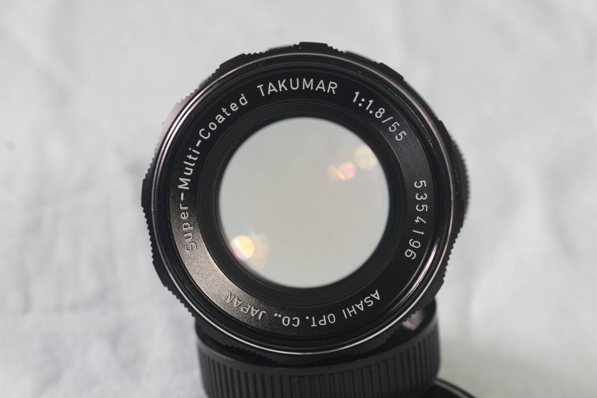 ☆☆実写確認済 Super-Multi-Coated TAKUMAR 1:1.8/55 (55mmf1.8) 完動美品 M42　_画像3