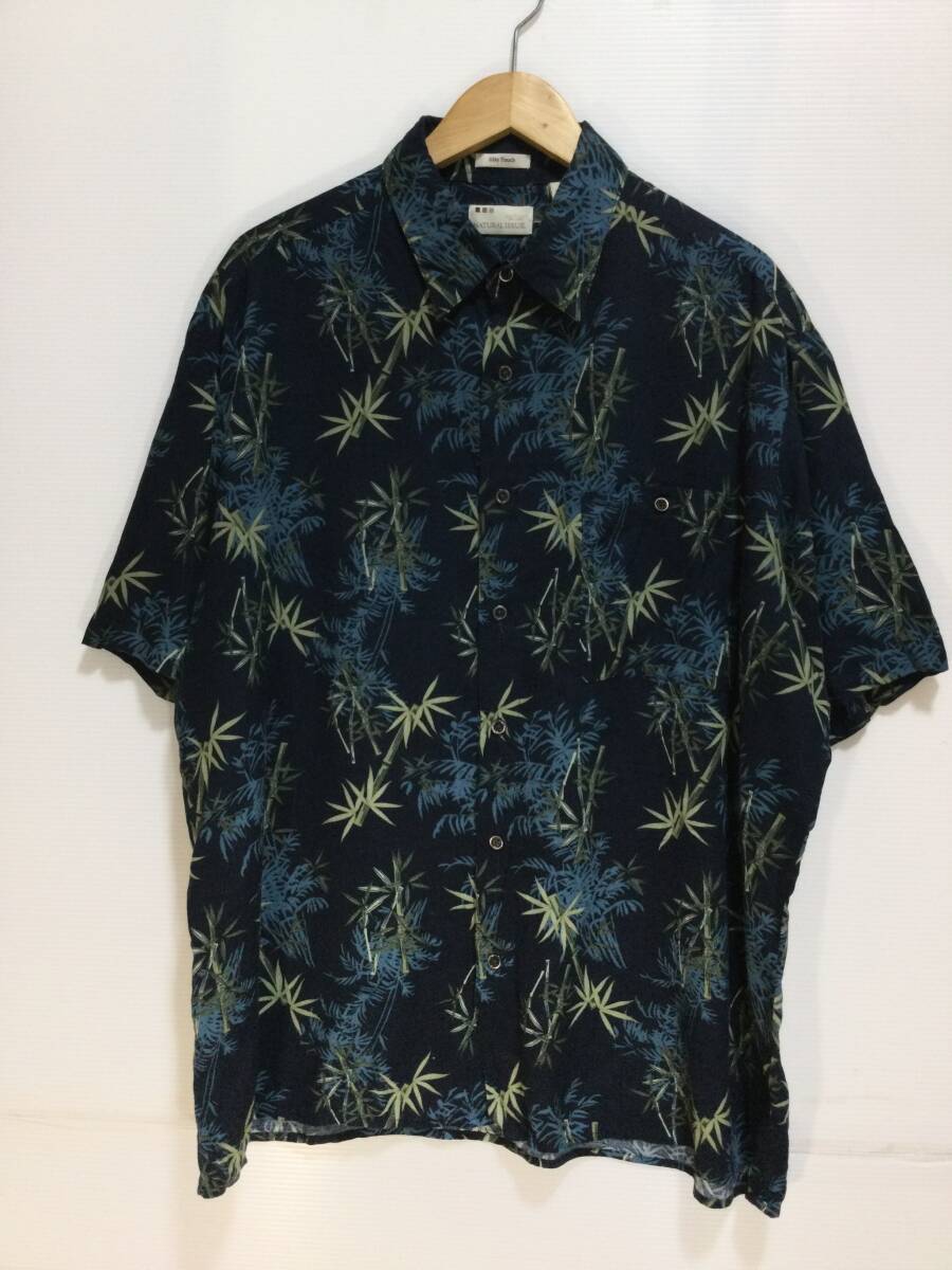 NATURAL ISSUE アロハシャツ ハワイアン レーヨン半袖シャツ メンズL 良品綺麗の画像1