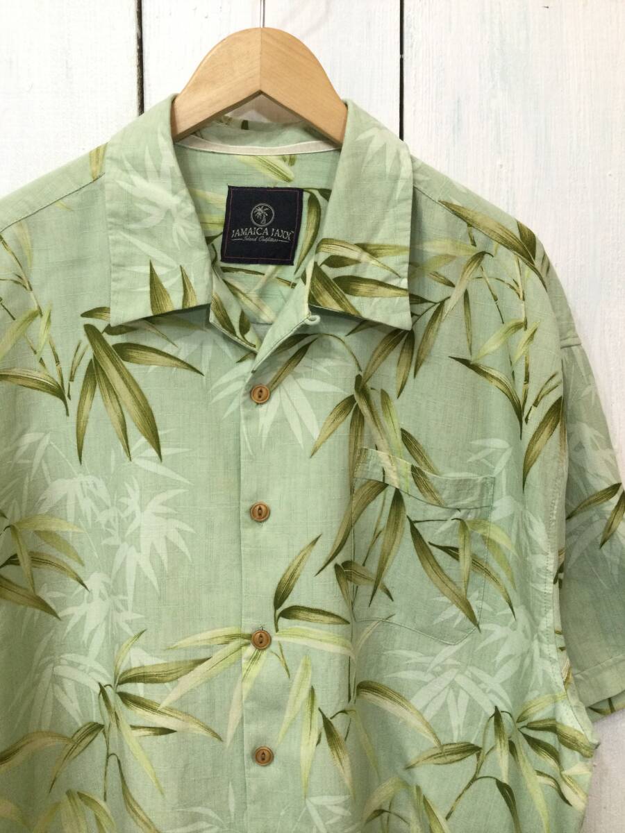Jamaica Jaxx アロハシャツ ハワイアン シルクシャツ シルク 半袖開襟シャツ メンズXXL 大きめ 良品綺麗_画像2