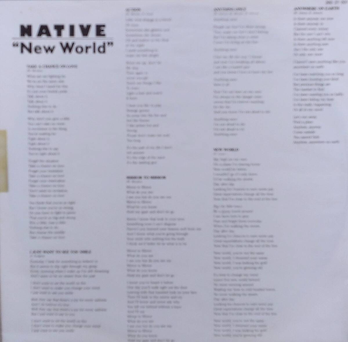 匿名・送料無料！　ネイティブ/Native　LP　「ニューワールド/New World」