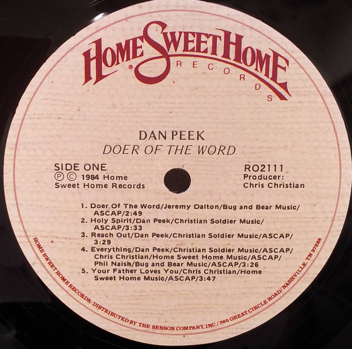 匿名・送料無料！　ダン・ピーク/Dan Peek　LP　「Doer of the Word」　America