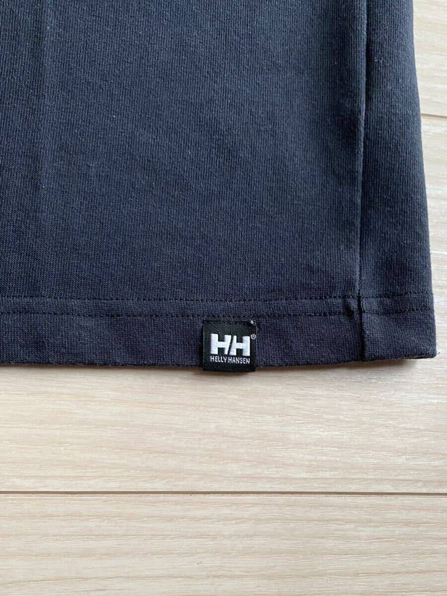 HELLY HANSEN|ヘリーハンセン|ショートスリーブ ロゴティー|メンズ|HE62301WS|ブラック|XLサイズ|ゴールドウイン|H/H|黒|半袖Tシャツ_画像4