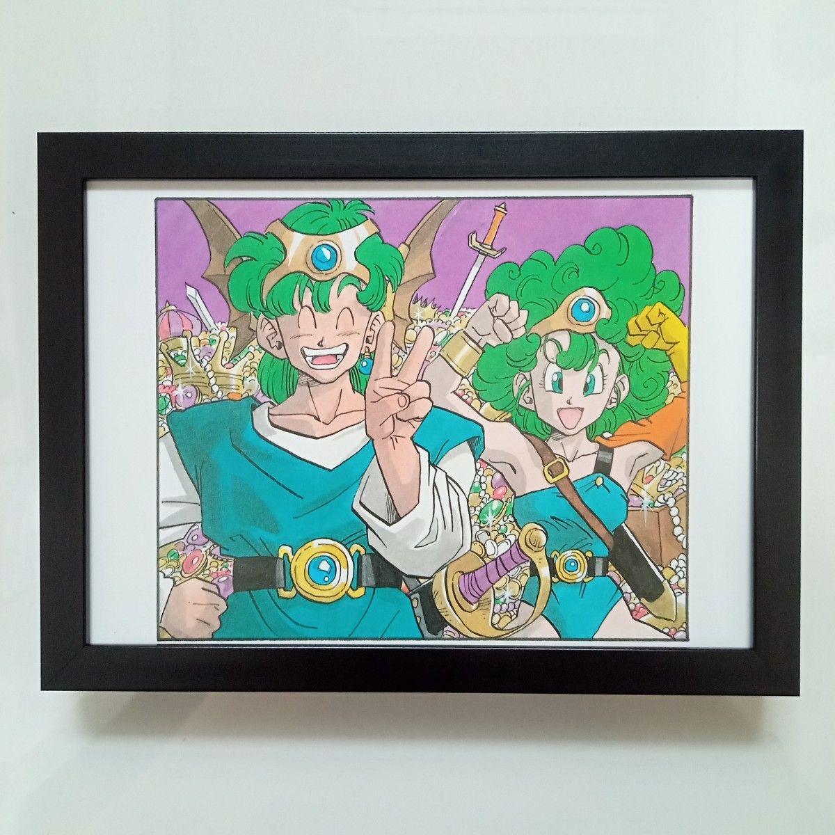 ドラゴンクエストⅣ 導かれし者たち イラスト ポスター 額付き ドラゴンクエストⅣ 導かれし者たち イラスト ポスター 額付き
