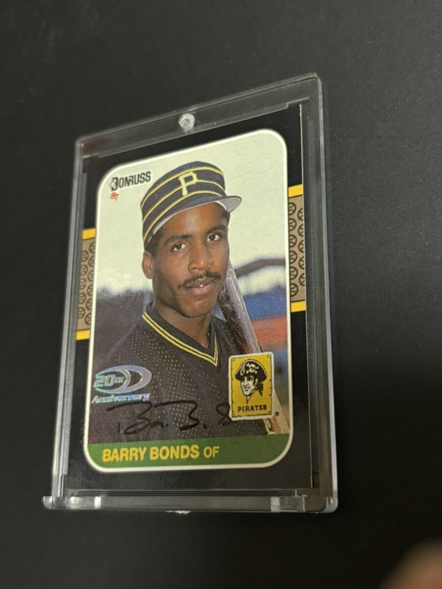 2001 Donruss BARRY BONDS 1987 Rookie Reprint Autograph auto SP 58/87 バリー　ボンズ　サイン　激レア　87枚限定_画像3