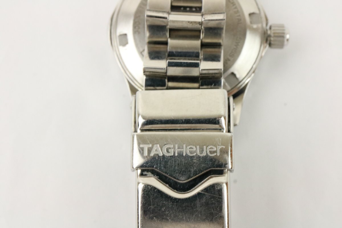 稼動品 タグホイヤー アクアレーサー WAF1419 腕時計 10Pダイヤ シェル文字盤 デイト TAG HEUER AQUARACER 【彩irodori】の画像10