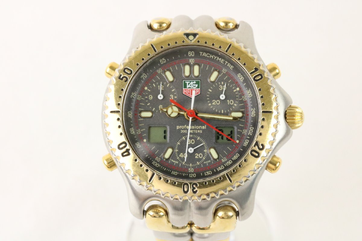 稼働 タグホイヤー CG1122-0 プロフェッショナル 200M セル デジアナ 腕時計 クロノメーター TAG HEUER 【彩irodori】の画像1