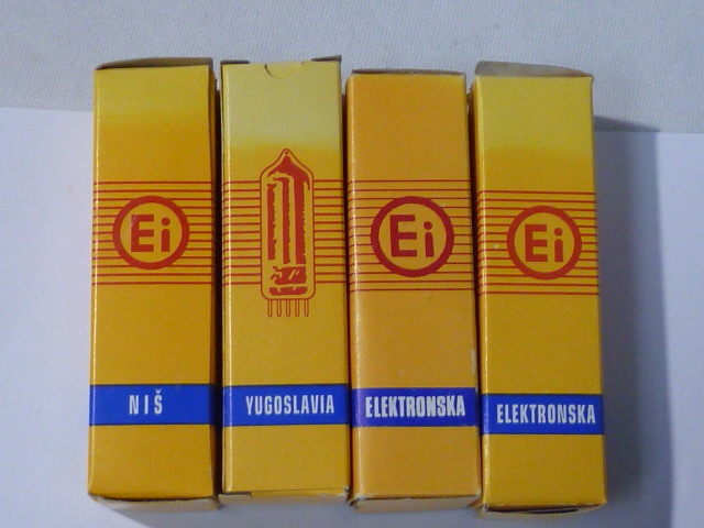 YUGOSLAVIA ECC83 真空管 3本 12BH7 1本 計4本 現状の画像10