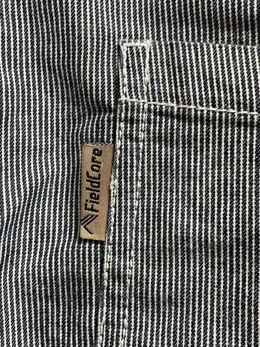  field core [Field Core] overall * popular Hickory stripe * men's LL size * large large size *No.DT003