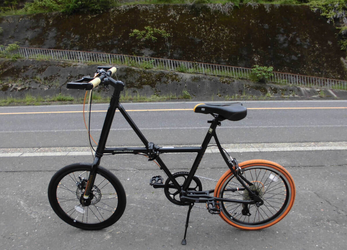 1円～ドッペルギャンガー DOPPELGANGER ディスク式 折り畳み自転車 SHIMANO 7速 20インチ ミニベロ 小径車 黒色 4361