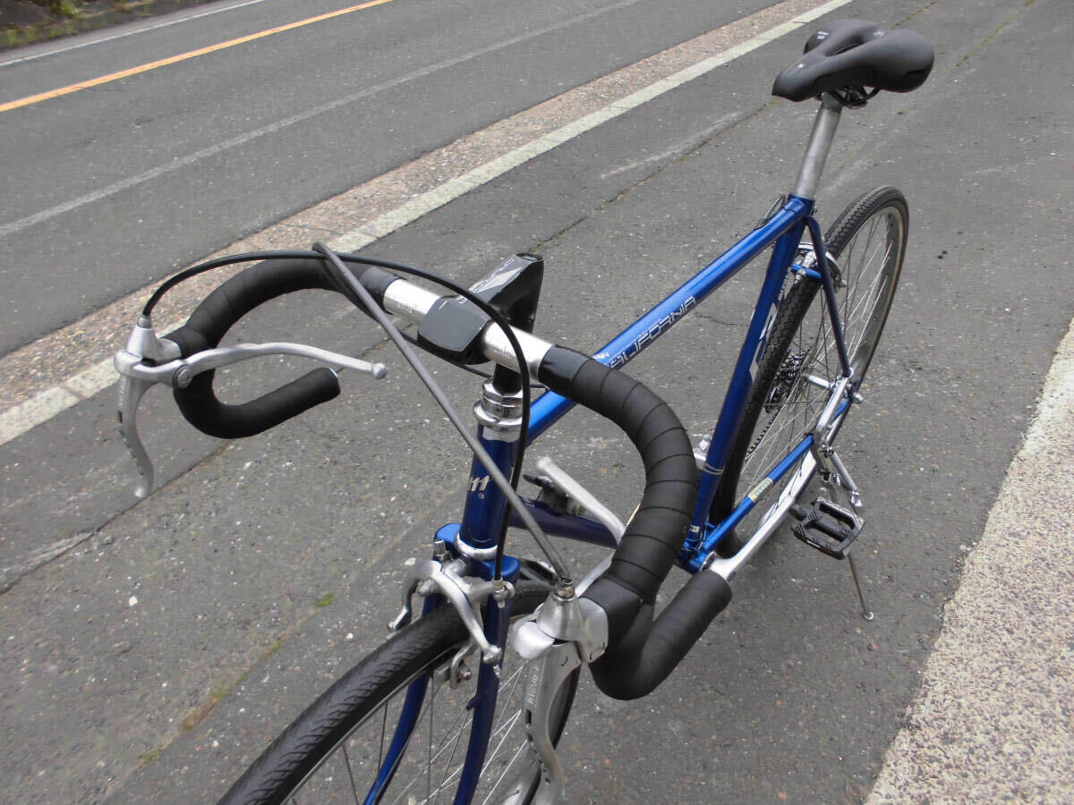 1円～MIYATA ロードバイク CALIFORNIA SHIMANO 18速 27インチ 青色 4315の画像3