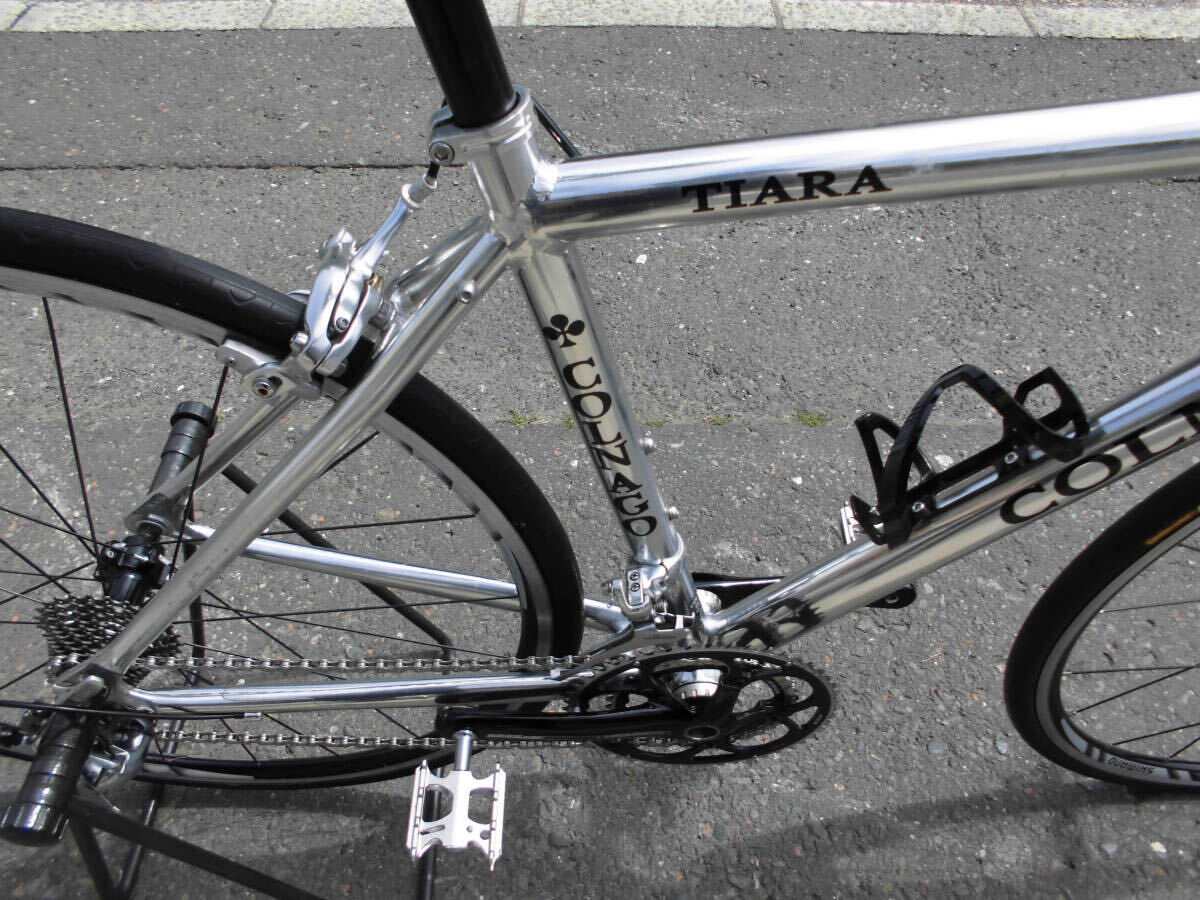 1円～COLNAGO カーボン クロスバイク TIARA SHIMANO 20段 シルバー色 4329の画像8