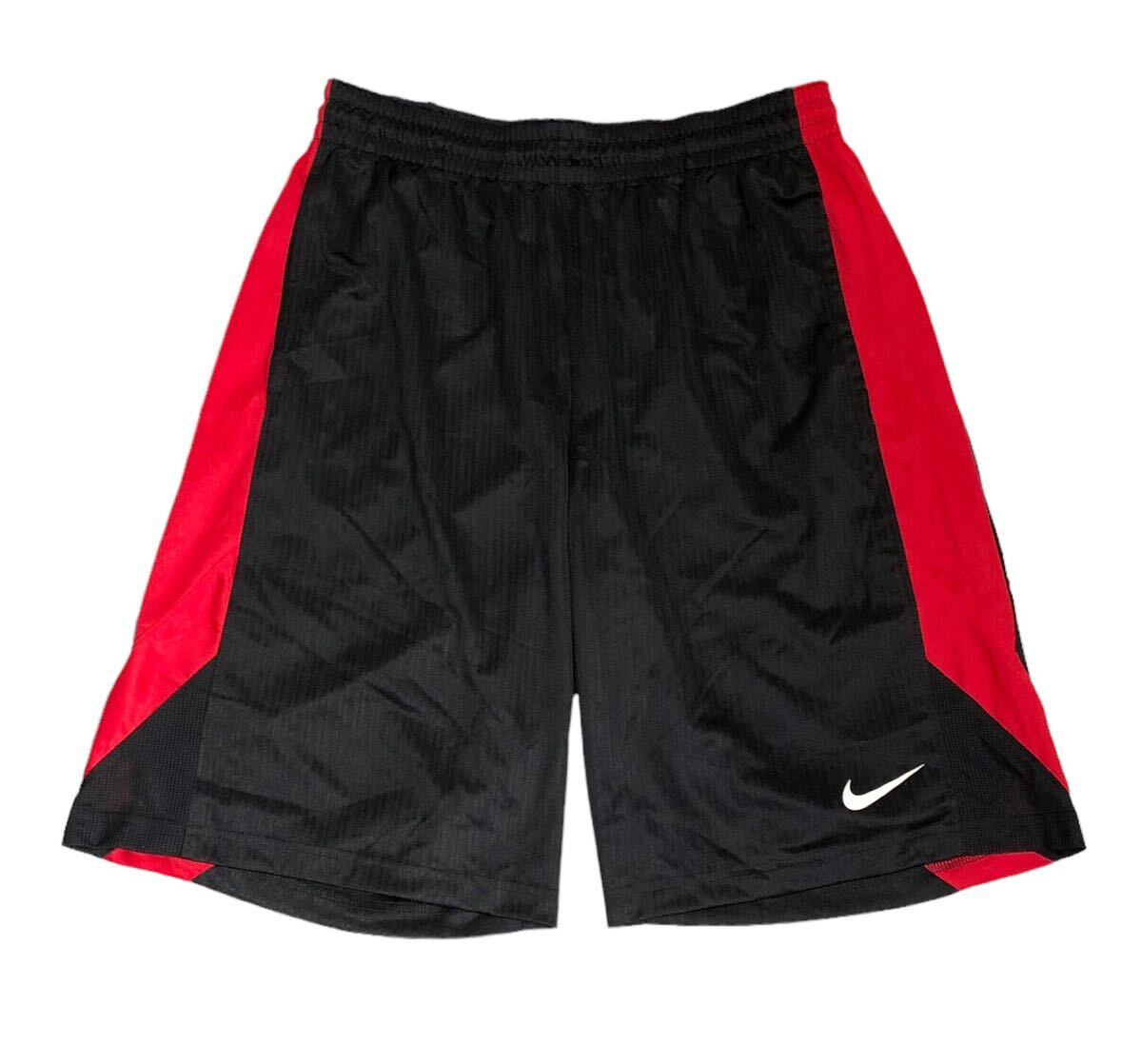 899*NIKE Nike *sushu print basketball shorts black × red L