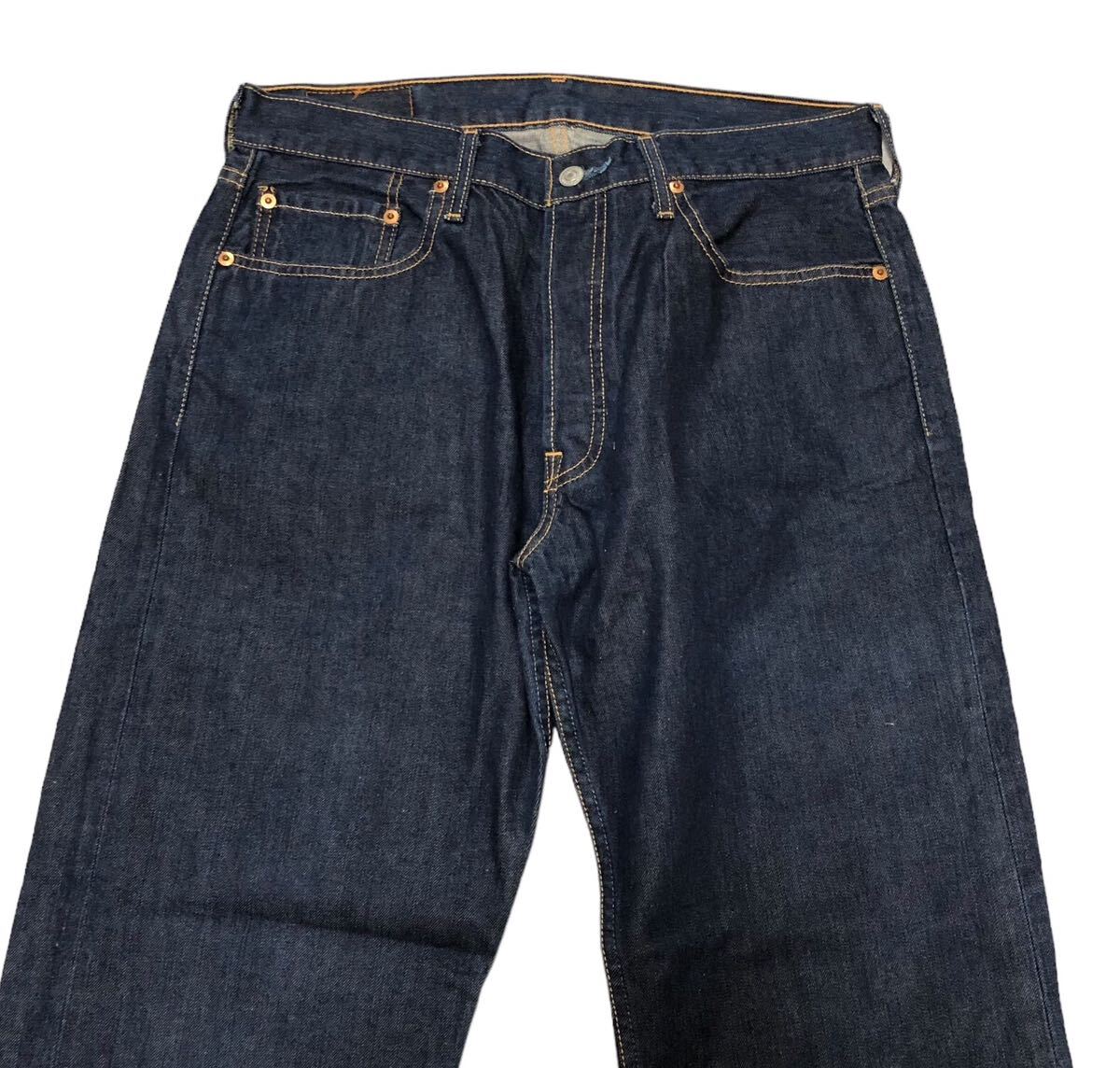 951 美品◆Levi's リーバイス◆501 フィリピン製 03501-01 濃紺 デニム ジーンズ W34L32_画像4