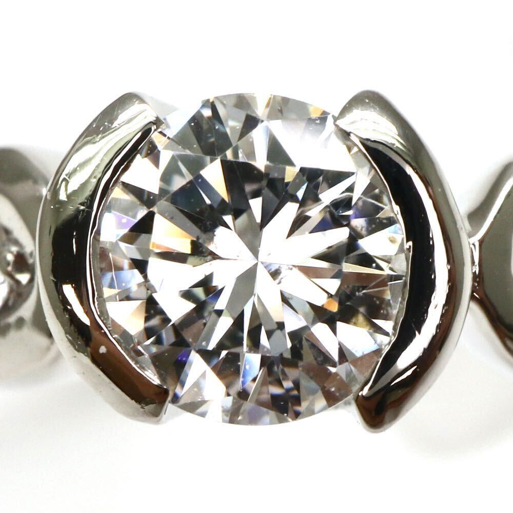 JEWELRY MAKI(ジュエリーマキ)◆Pt850 天然ダイヤモンドリング◆A 約3.6g 16号 0.38ct 0.12ct diamond ring指輪 jewelry ジュエリーEC3/ED4の画像3