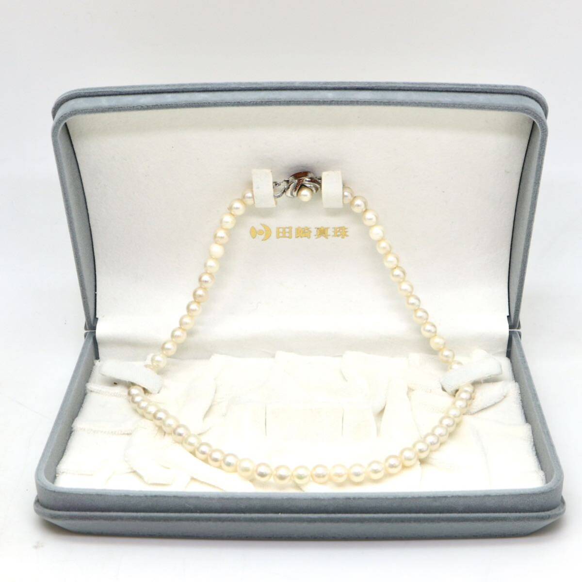TASAKI(田崎真珠)箱付き!!◆アコヤ本真珠ネックレス◆A 約30.2g 約42.5cm 7.0mm珠 pearl パール jewelry necklace ジュエリー DD0/DH0の画像1