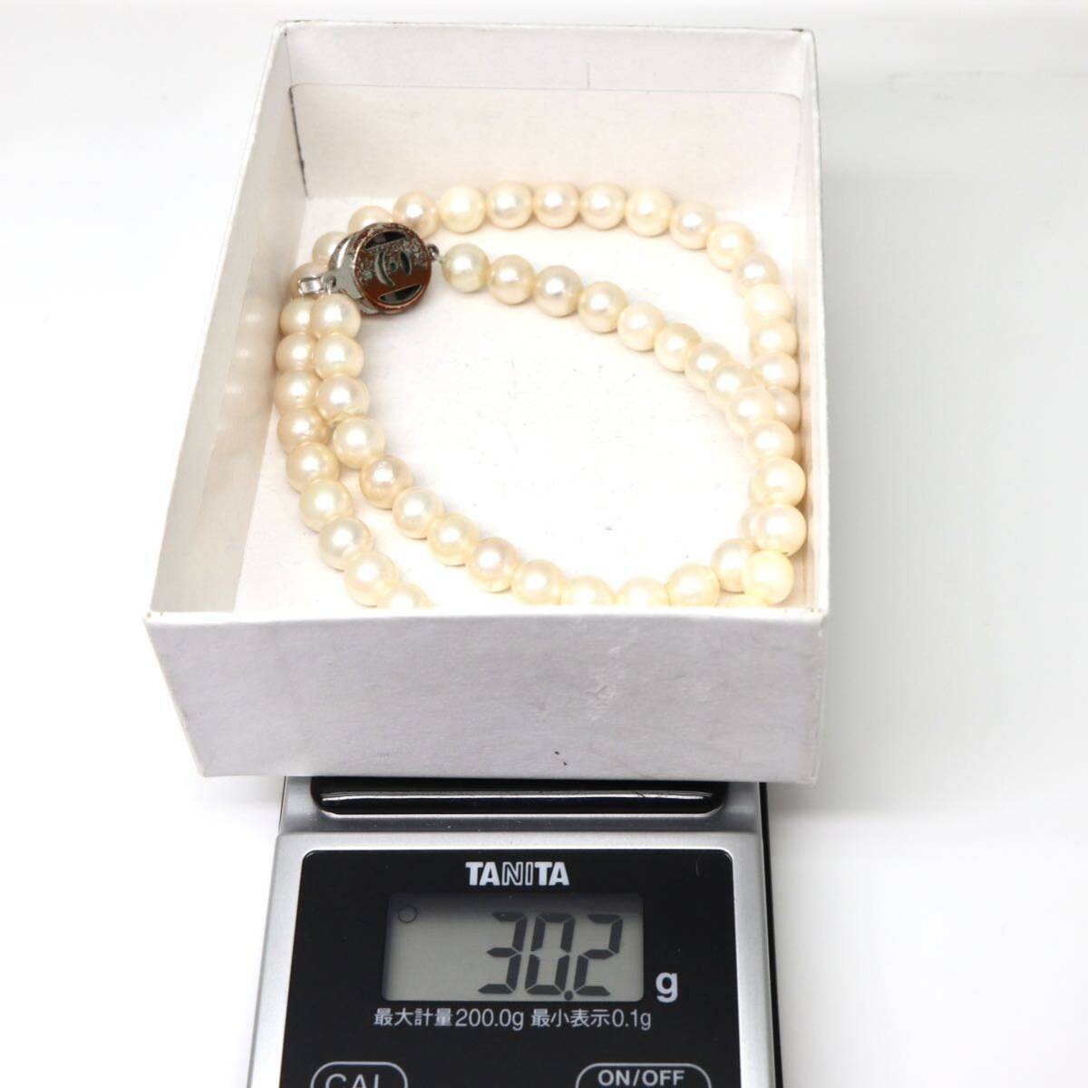 TASAKI(田崎真珠)箱付き!!◆アコヤ本真珠ネックレス◆A 約30.2g 約42.5cm 7.0mm珠 pearl パール jewelry necklace ジュエリー DD0/DH0の画像9