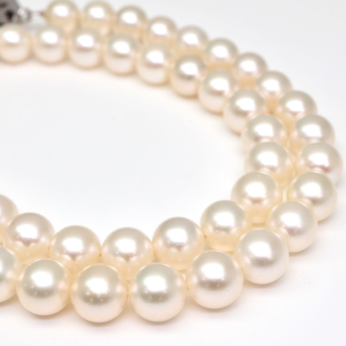 ◆アコヤ本真珠ネックレス&イヤリング/ 22 ◆A 約34.5g 約41.0cm 7.5-8.0mm珠 pearl パール jewelry necklace earring ジュエリー EA5/EA5の画像4