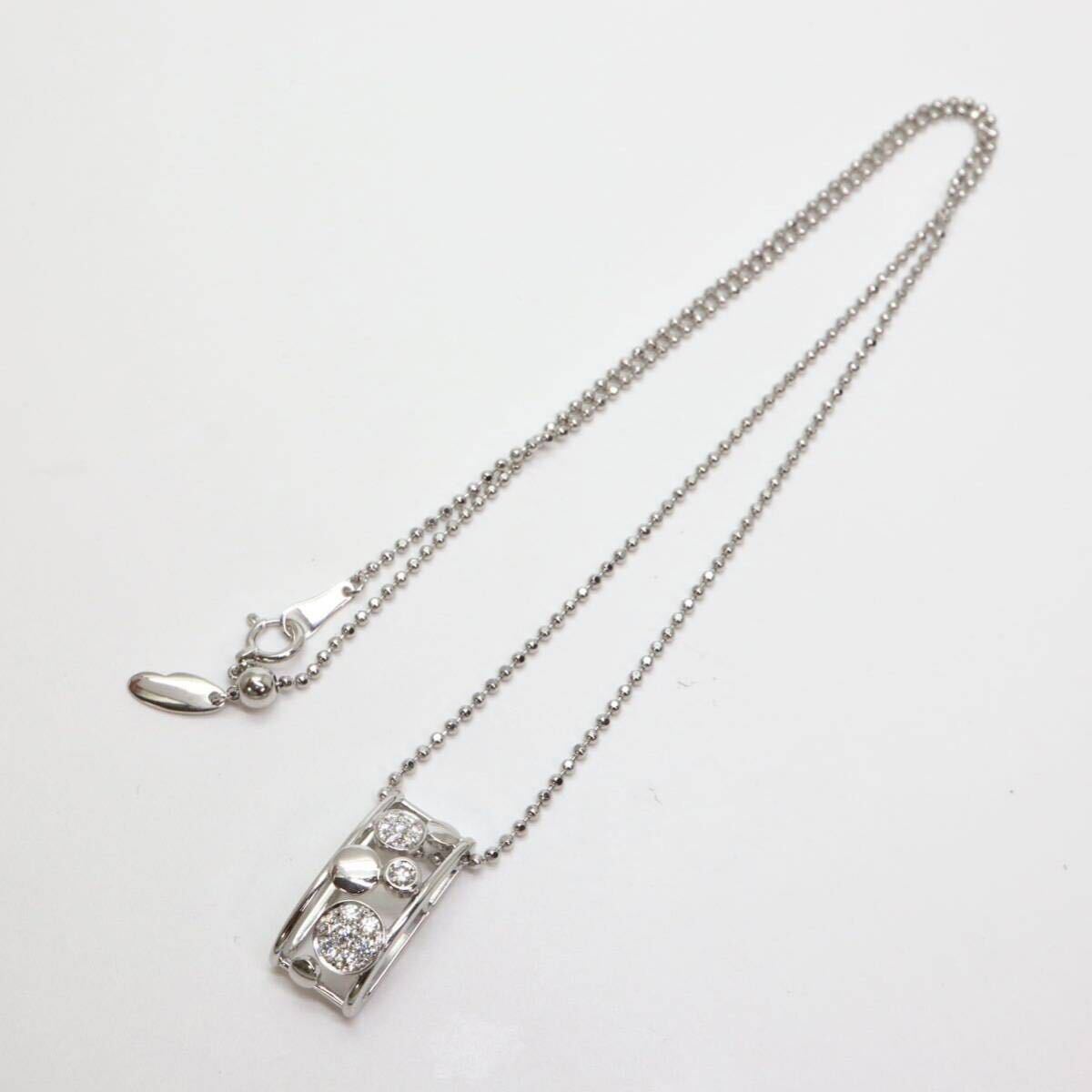 TASAKI(田崎真珠)高品質!!◆K18天然ダイヤモンドネックレス◆A 約8.1g 約45.5cm diamond necklace ジュエリー jewelry EH1/EH6の画像9