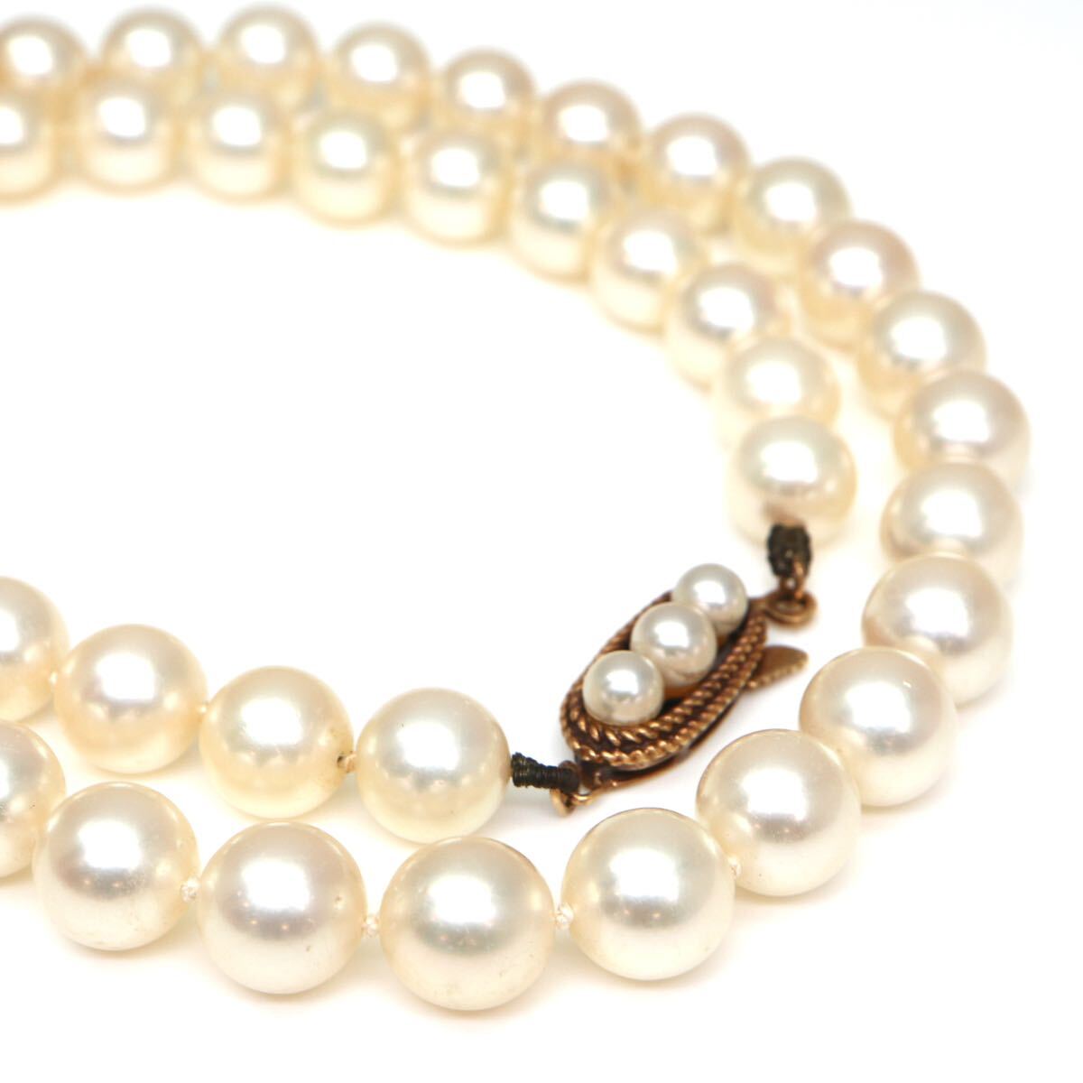 ◆K18 アコヤ本真珠ネックレス/ 17 ◆A 約30.2g 約42.0cm 7.0-7.5mm珠 pearl パール jewelry necklace ジュエリー EA3/EA3_画像1