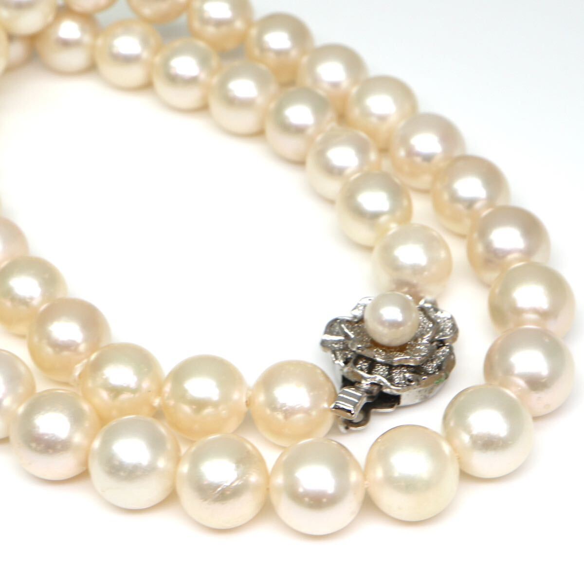 大珠!!◆アコヤ本真珠ネックレス/ 24 ◆A 約47.0g 約42.5cm 8.5mm珠 pearl パール jewelry necklace ジュエリー DC0/EA0の画像1