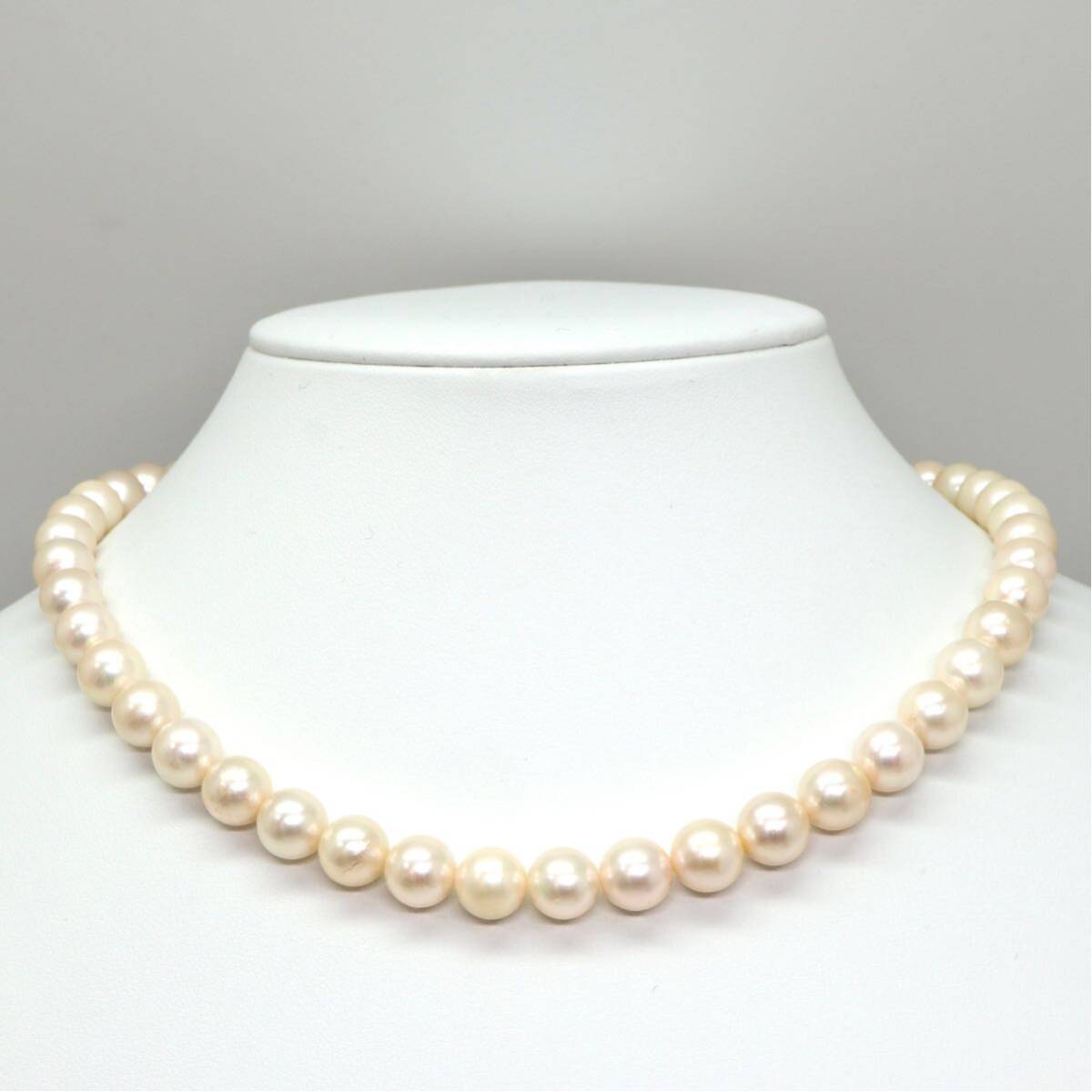 大珠!!◆アコヤ本真珠ネックレス/ 24 ◆A 約47.0g 約42.5cm 8.5mm珠 pearl パール jewelry necklace ジュエリー DC0/EA0_画像2