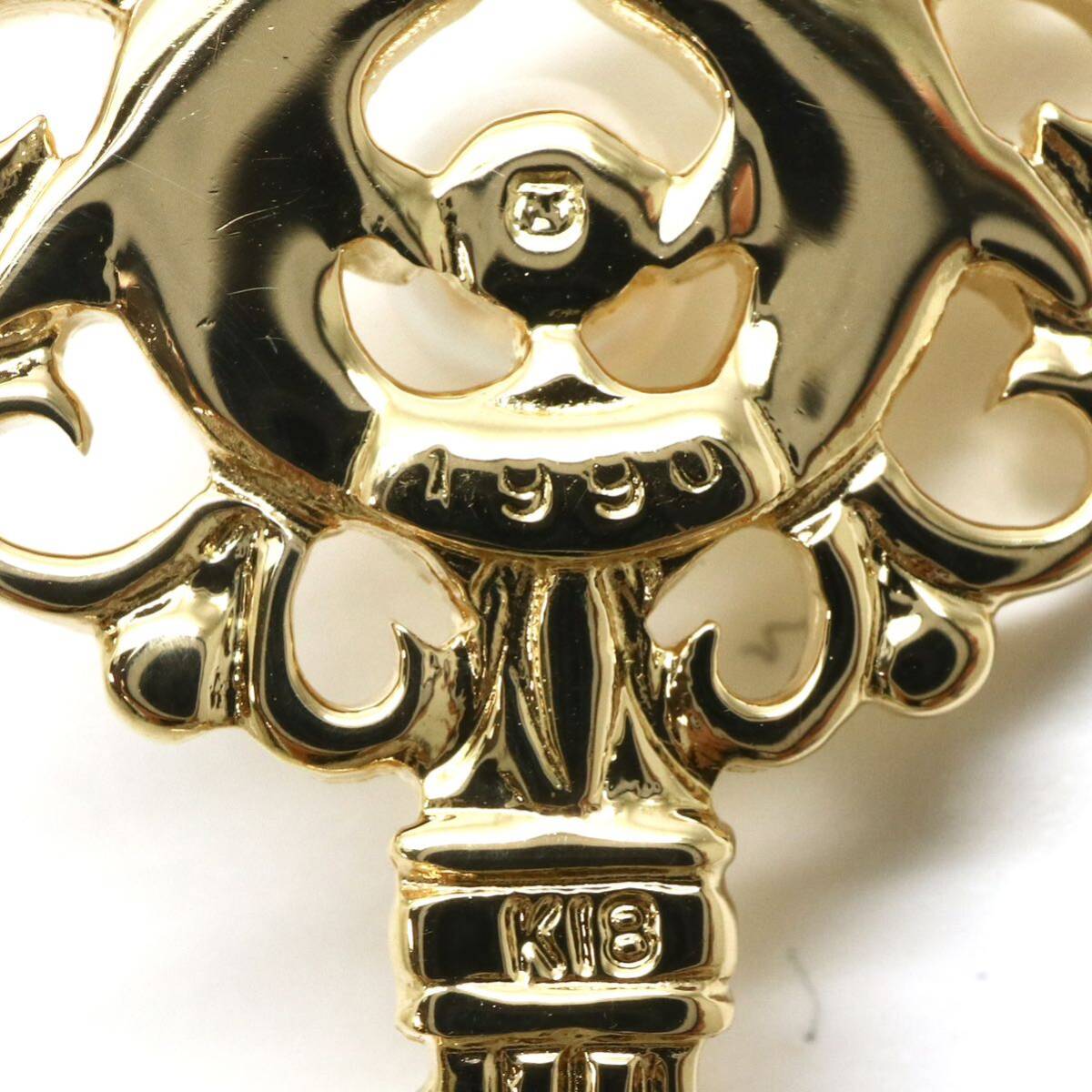 美品!!MIKIMOTO(ミキモト)◆K18 アコヤ本真珠付きネックレス◆A 約4.2g 約40.5cm diamond necklace ジュエリー jewelry EC5/EC5の画像6