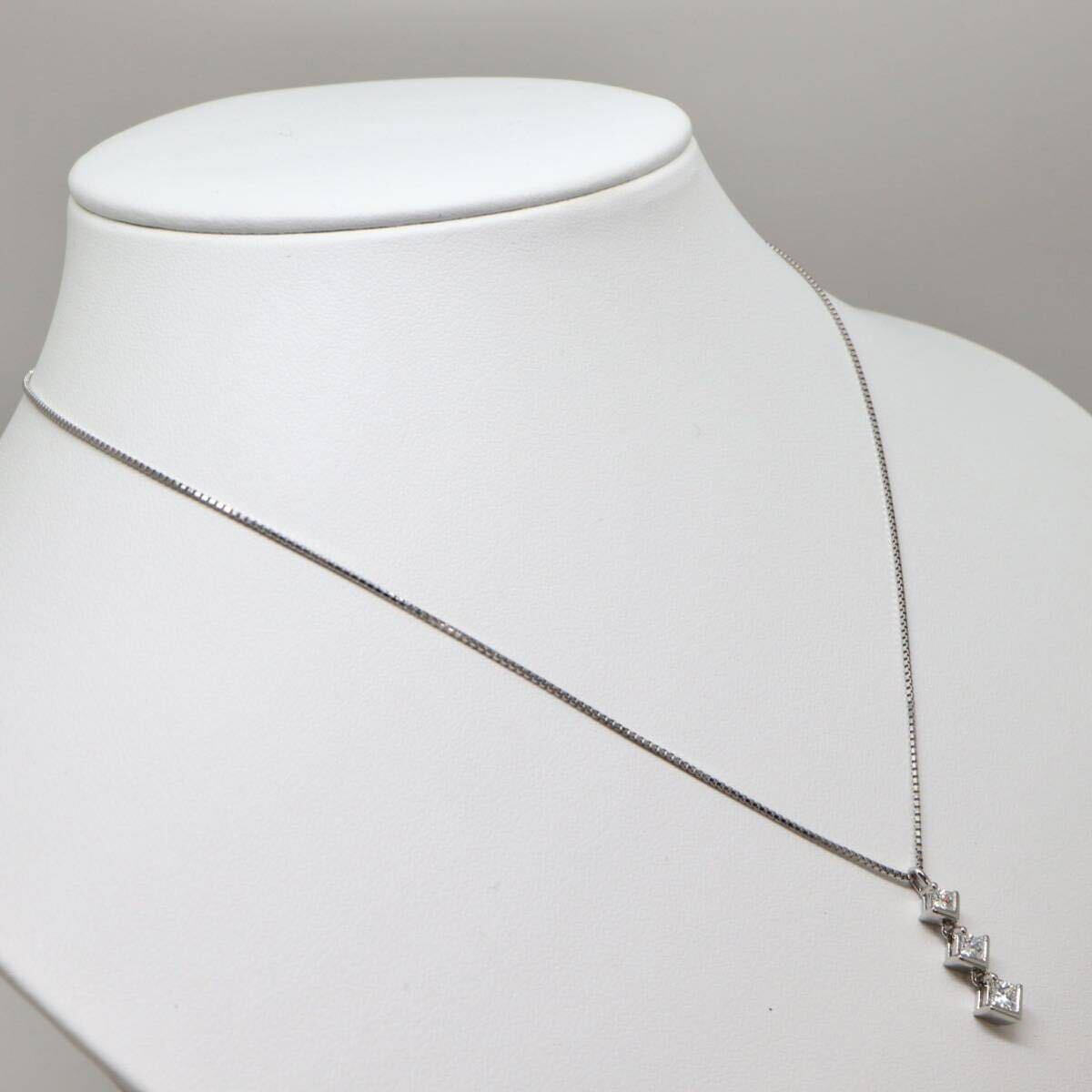 TASAKI(田崎真珠)高品質!!◆Pt900/Pt850 天然ダイヤモンドネックレス◆A 約5.6g 約42.0cm diamond necklace ジュエリー jewelry ED6/zzの画像3