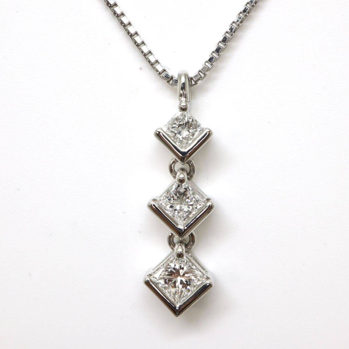 TASAKI(田崎真珠)高品質!!◆Pt900/Pt850 天然ダイヤモンドネックレス◆A 約5.6g 約42.0cm diamond necklace ジュエリー jewelry ED6/zzの画像1