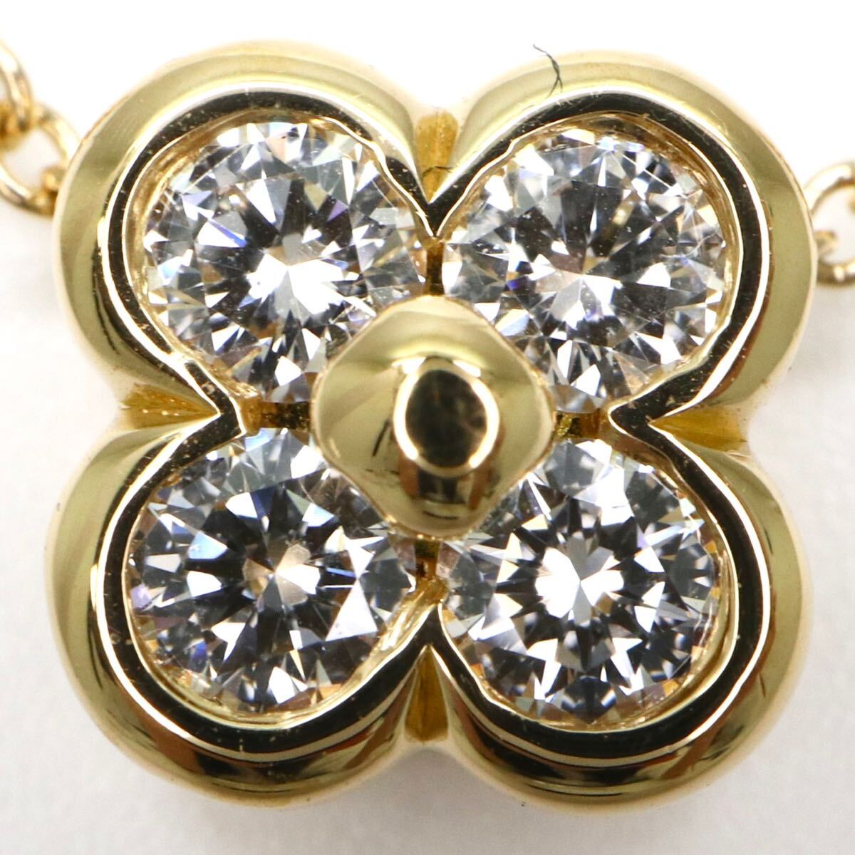 TIFFANY&Co.(ティファニー）◆K18 天然ダイヤモンドネックレス◆A 約2.5g 約41.0cm diamond necklace ジュエリー jewelry EB5/EB7の画像4