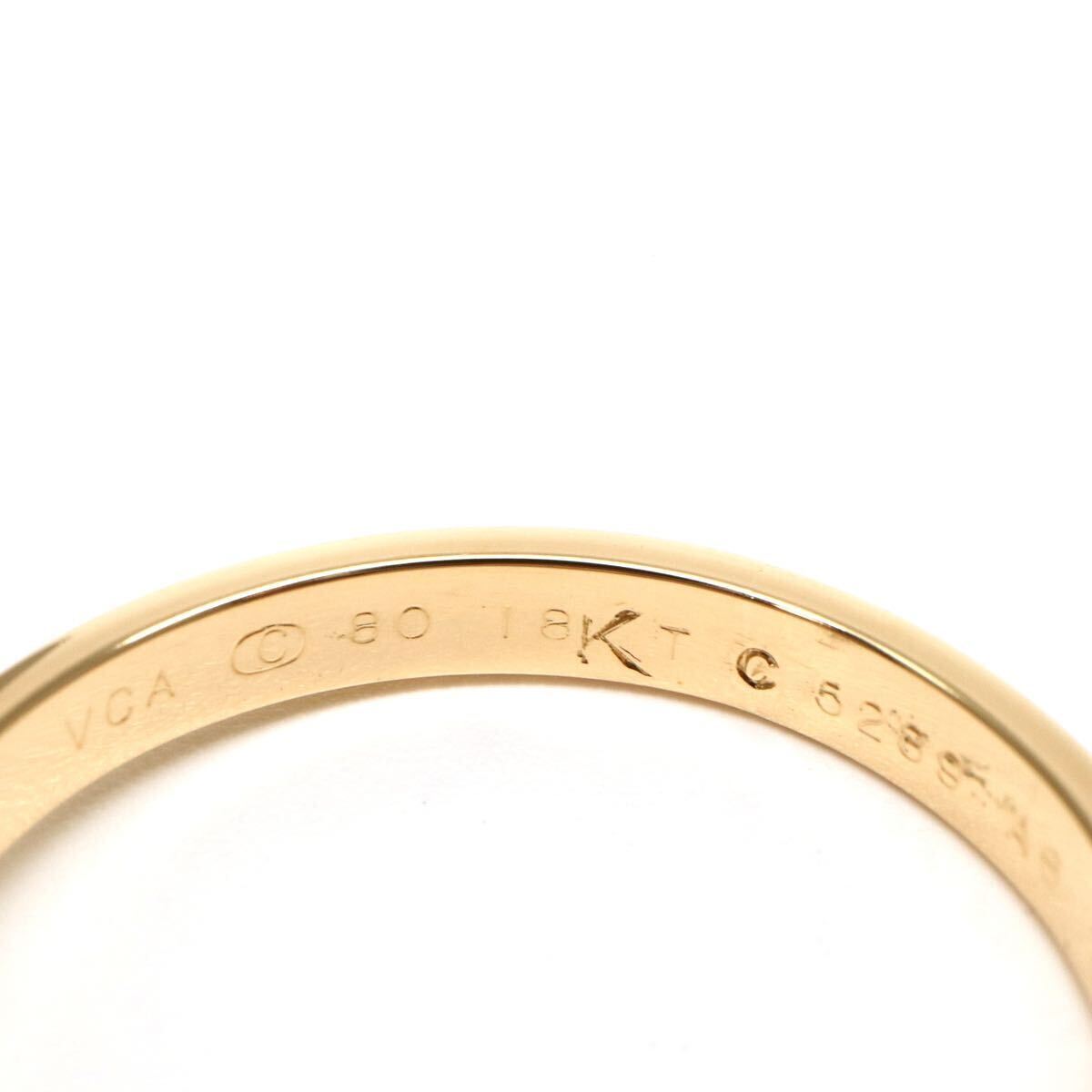 Ven Cleef&Arpels(ヴァンクリーフアンドアーペル)◆K18 天然ダイヤモンドリング◆A 約2.9g 約9.5号 diamond jewelry ring 指輪 EC2/EC6の画像6