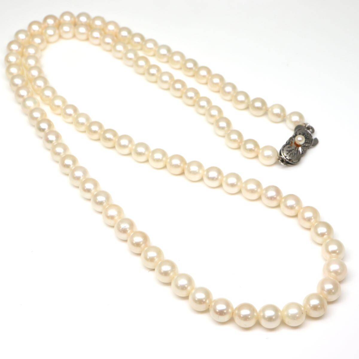 ◆アコヤ本真珠ネックレス/ 15 ◆A 約33.4g 約59.0cm 6.0mm珠 pearl パール jewelry necklace ジュエリー DH0/DH0の画像6