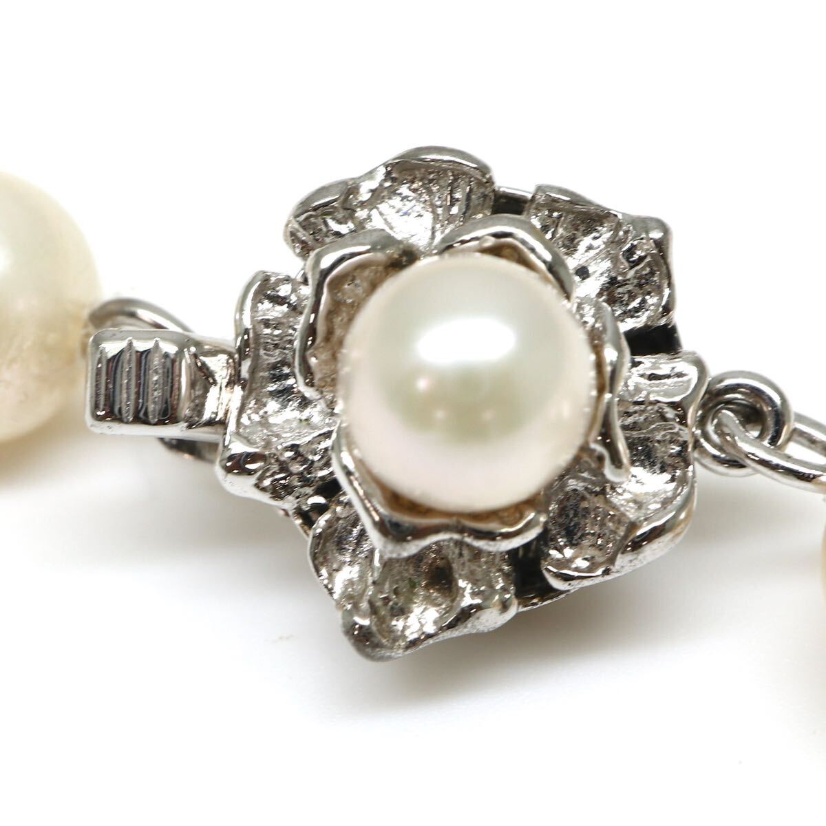 ◆アコヤ本真珠ネックレス/ 19 ◆A 約31.8g 約42.0cm 7.0-7.5mm珠 pearl パール jewelry necklace ジュエリー DD0/DF0の画像6