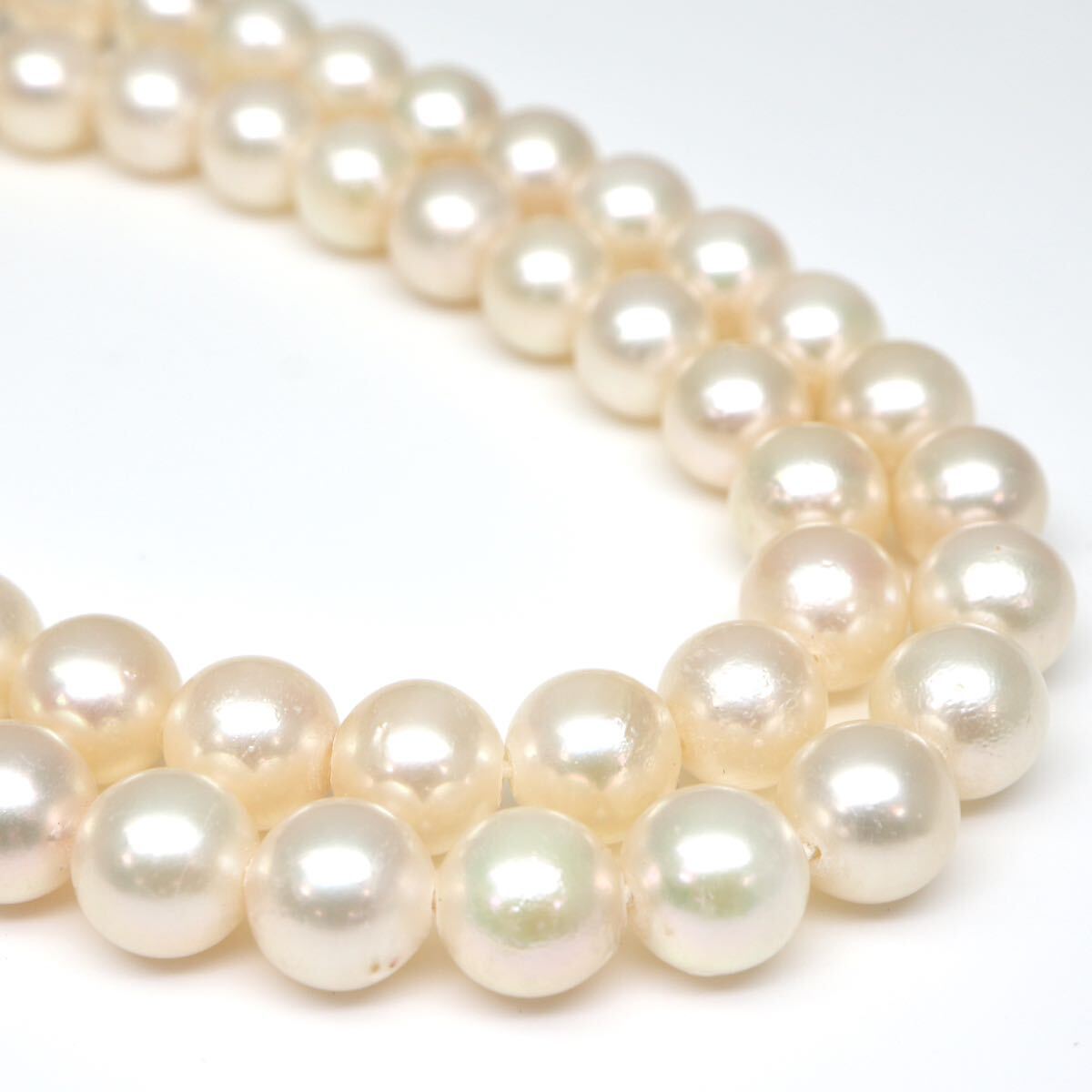 ◆アコヤ本真珠ネックレス/ 19 ◆A 約31.8g 約42.0cm 7.0-7.5mm珠 pearl パール jewelry necklace ジュエリー DD0/DF0の画像5