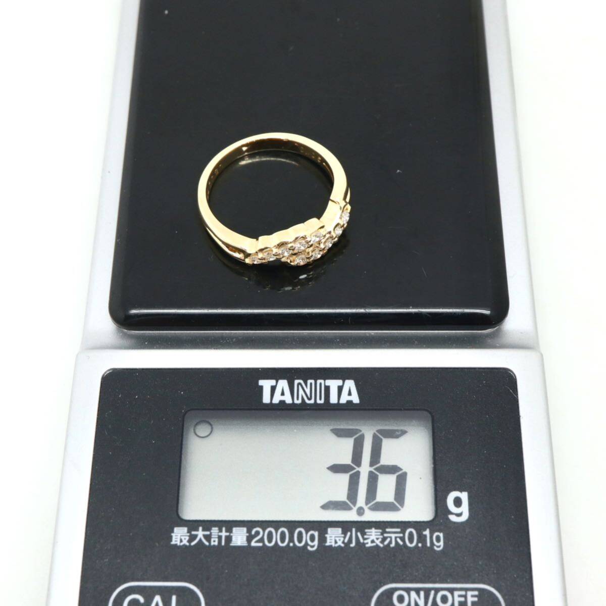 POLA jewelry(ポーラ)◆K18 天然ダイヤモンドリング◆A 約3.6g 約9.5号 0.20ct diamond ring指輪 jewelry ジュエリーEC4/EC5の画像8