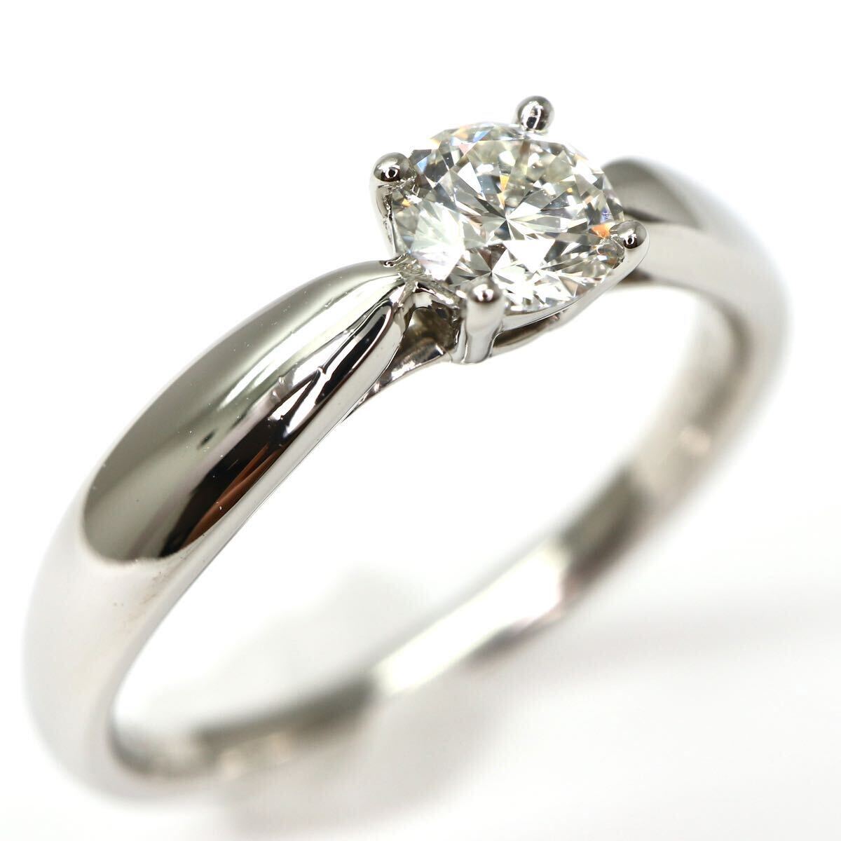 TIFFANY&Co.(ティファニー）◆Pt950 天然ダイヤモンドリング◆A 約3.2g 約7号 0.25ct diamond ring指輪 jewelry ジュエリーEC0/EC5の画像2
