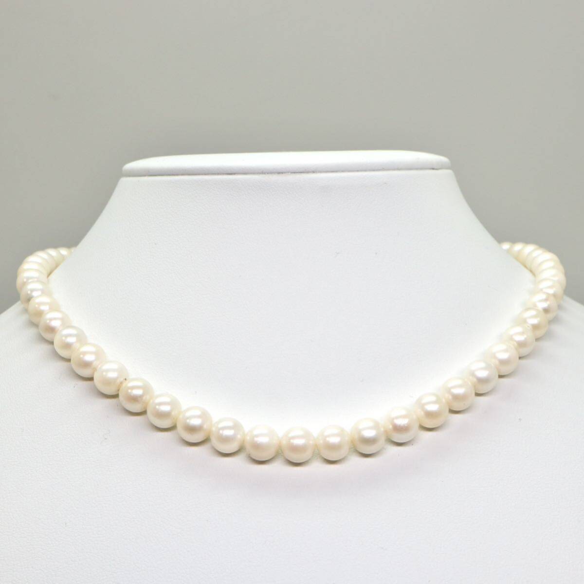 ◆アコヤ本真珠ネックレス/ 7 ◆A 約31.1g 約40.5cm 7.0mm珠 pearl パール jewelry necklace ジュエリー CE0/CE0の画像2