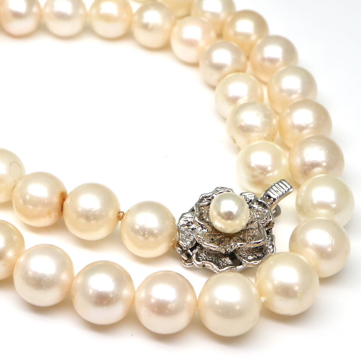 大珠!!◆アコヤ本真珠ネックレス/ 8 ◆A 約46.9g 約43.0cm 8.5mm珠 pearl パール jewelry necklace ジュエリー EA0/EA8の画像1