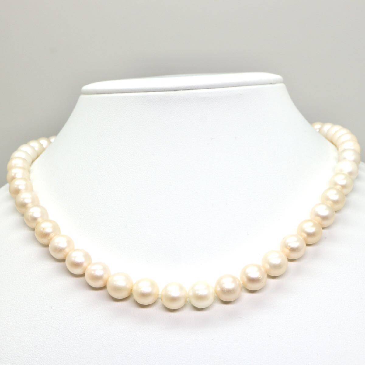 大珠!!◆アコヤ本真珠ネックレス/ 8 ◆A 約46.9g 約43.0cm 8.5mm珠 pearl パール jewelry necklace ジュエリー EA0/EA8の画像2