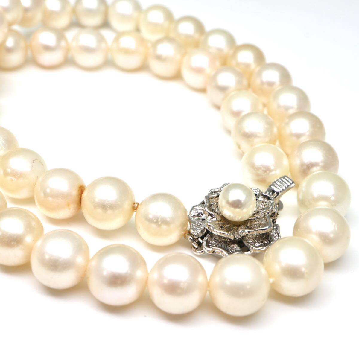 大珠!!◆アコヤ本真珠ネックレス/ 8 ◆A 約46.9g 約43.0cm 8.5mm珠 pearl パール jewelry necklace ジュエリー EA0/EA8の画像5