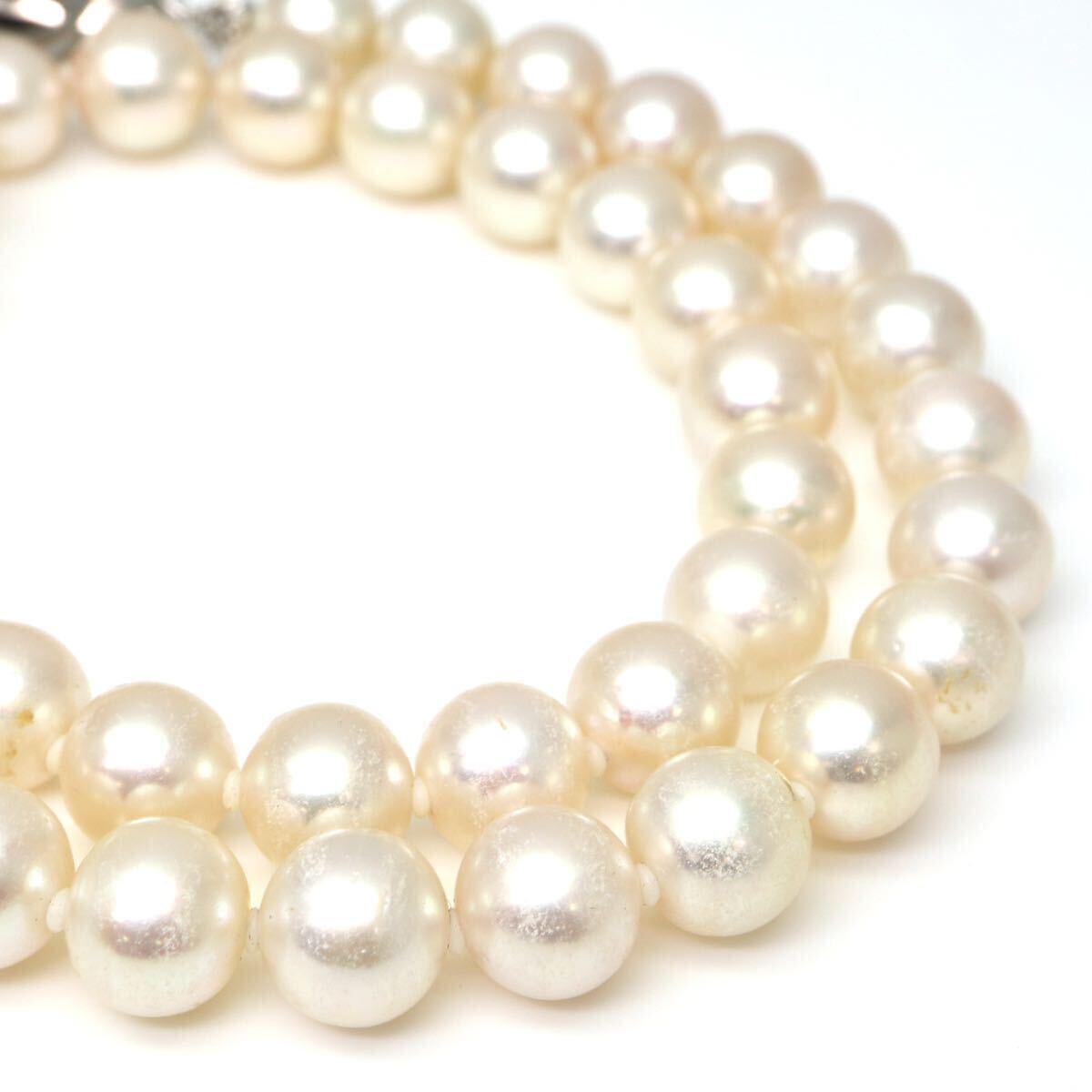 ◆アコヤ本真珠ネックレス/ 21 ◆A 約37.7g 約40.0cm 8.0mm珠 pearl パール jewelry necklace ジュエリー DA0/EA0の画像5