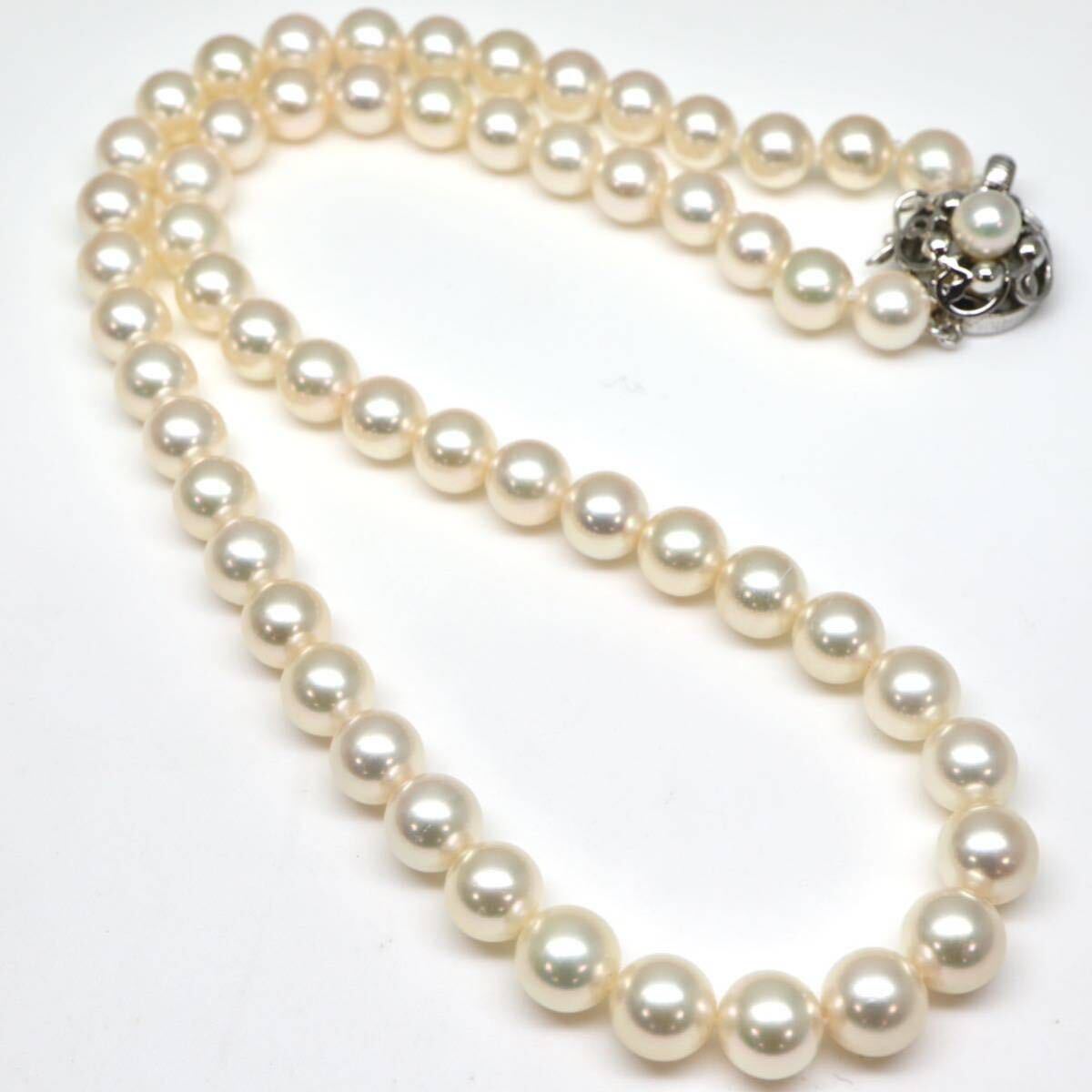 良質!!◆アコヤ本真珠ネックレス/ 24 ◆A 約32.8g 約42.5cm 7.0-7.5mm珠 pearl パール jewelry necklace ジュエリー EA5/EC0の画像8