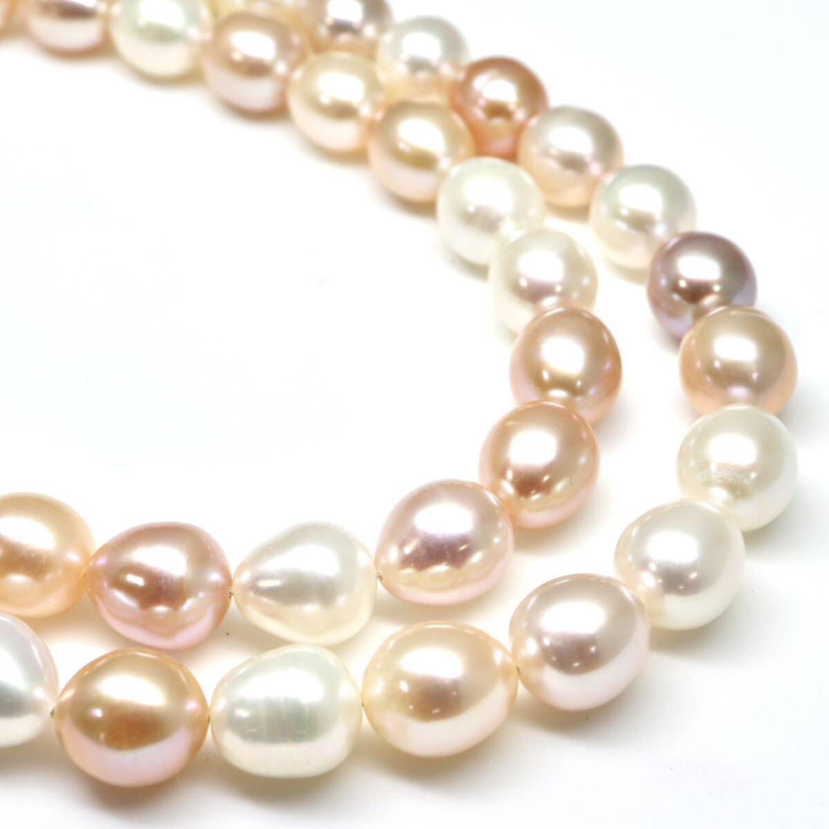 ◆本真珠ネックレス/ 15 ◆A 約53.0g 約53.5cm 8.5mm珠 pearl パール jewelry necklace ジュエリー DC0/DE0の画像5