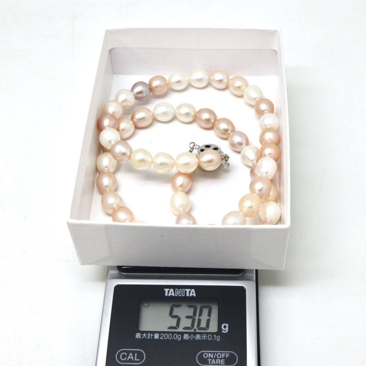 ◆本真珠ネックレス/ 15 ◆A 約53.0g 約53.5cm 8.5mm珠 pearl パール jewelry necklace ジュエリー DC0/DE0の画像8
