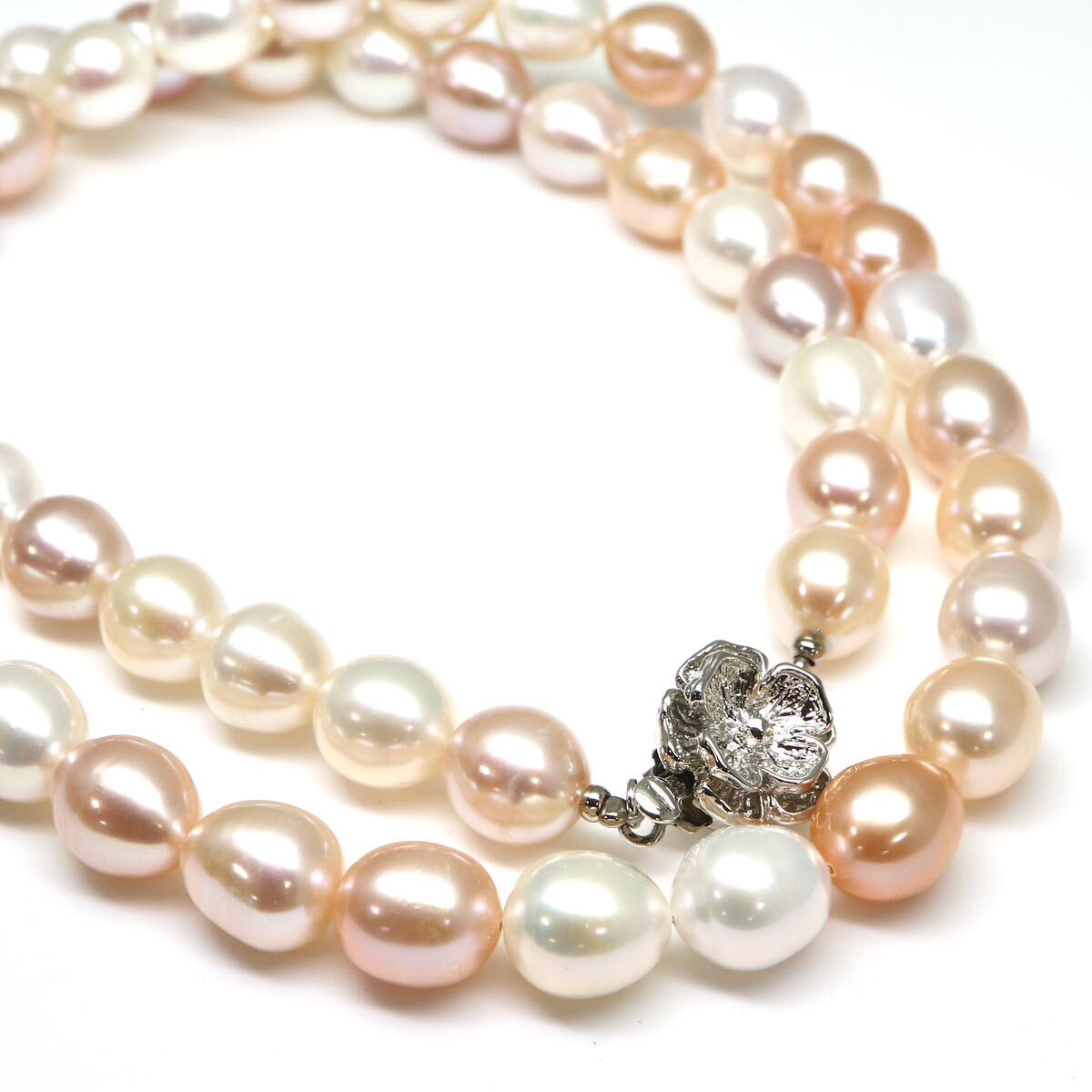 ◆本真珠ネックレス/ 15 ◆A 約53.0g 約53.5cm 8.5mm珠 pearl パール jewelry necklace ジュエリー DC0/DE0の画像1