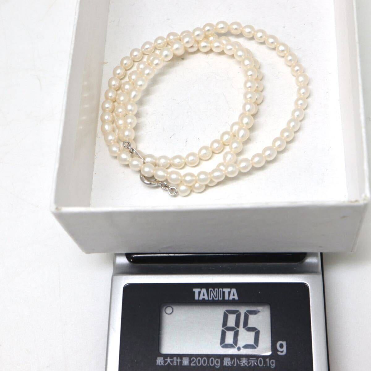TASAKI(田崎真珠)◆本真珠ネックレス/ 31 ◆As 約8.5g 約42.0cm 3.5-4.0mm珠 ベビーパール pearl jewelry necklace ジュエリー ED0/ED0の画像7