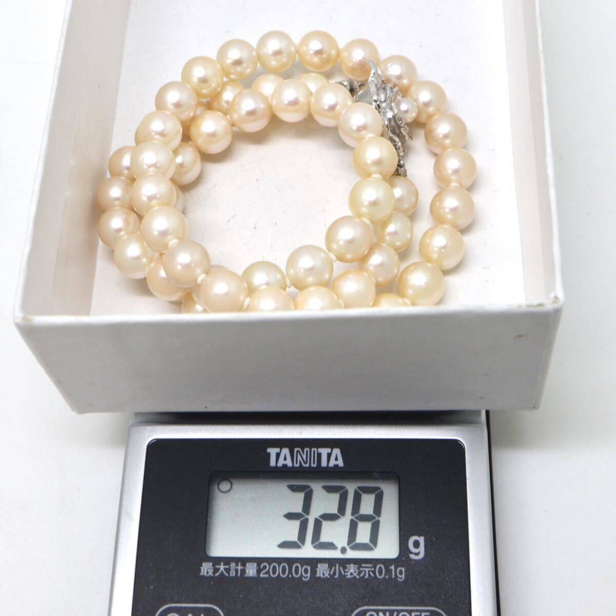 ◆アコヤ本真珠ネックレス/36◆A◎ 約32.8g 約44.0cm 7.0-7.5mm珠 pearl パール jewelry necklace ジュエリーDB0/DD0の画像8