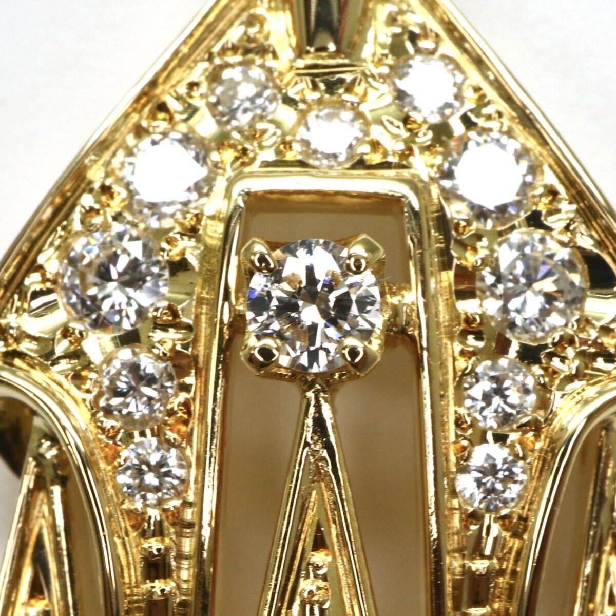 高品質!!MIKIMOTO(ミキモト)◆K18 天然ダイヤモンド/アコヤ本真珠ネックレス◆A 約10.7g 約41.5cm パール pearl diamond necklace FA1/FA5の画像6