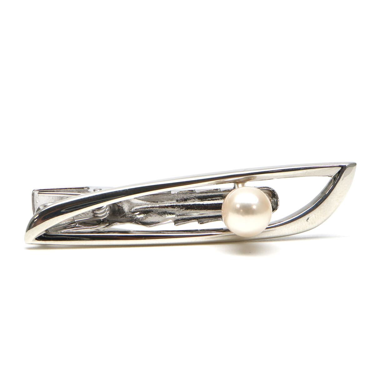 MIKIMOTO(ミキモト)◆アコヤ本真珠タイピン◆A 約6.3g パール pearl pendant broach jewelry CG5/CG5の画像2